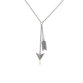 שרשרת כסף חץ עלה